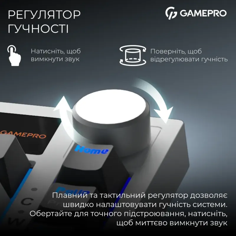 Клавіатура GamePro MK160D Pro QLAB Sakura Switch White