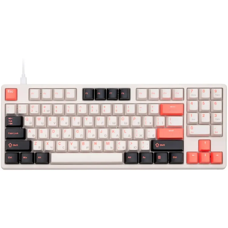 Клавиатура Thunderobot KG3089 Red Switch USB UA White (6932066305987)