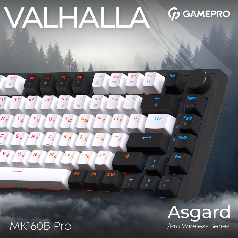 Клавіатура GamePro MK160 QLAB Sakura Switch Black