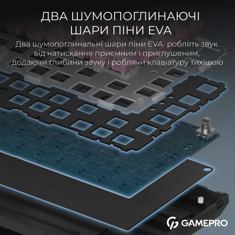 Клавіатура GamePro MK160 QLAB Sakura Switch Black