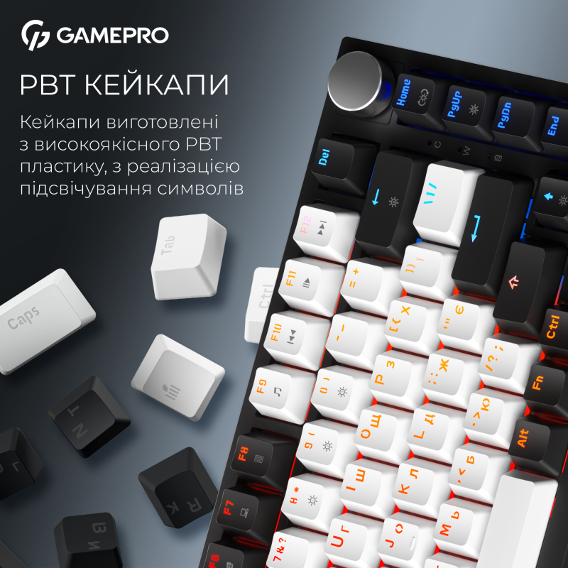 Клавіатура GamePro MK160 QLAB Sakura Switch Black