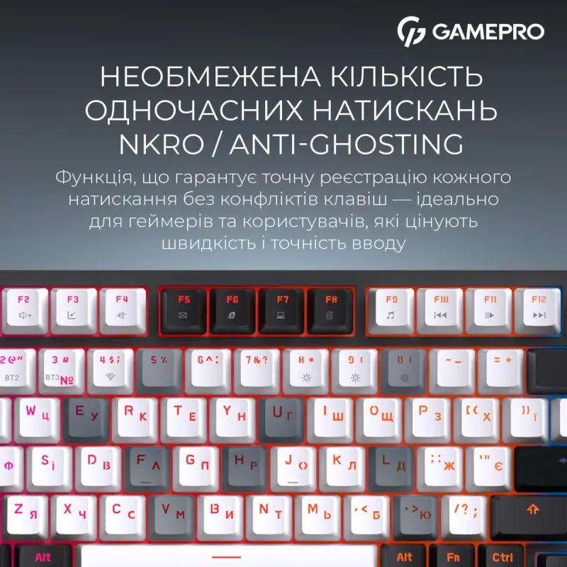 Клавіатура GamePro MK160 QLAB Sakura Switch Black