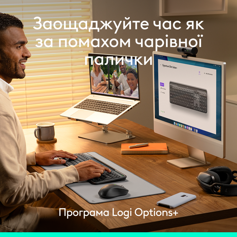 Клавиатура Logitech Slim Solar+ Bluetooth Graphite (920-013764)