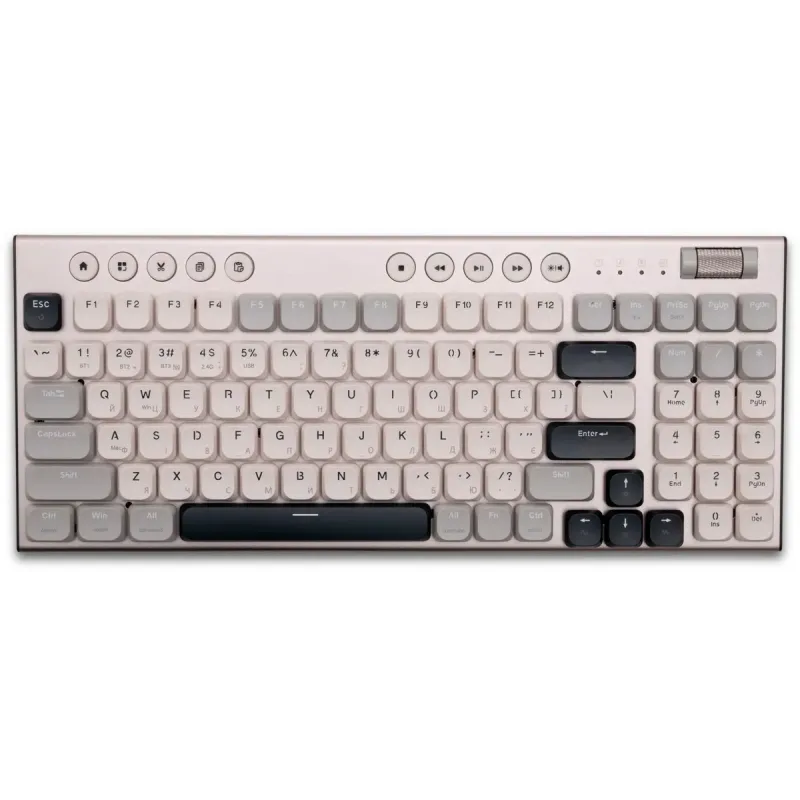 Клавиатура Thunderobot K96 Tri-mode Red Switch UA Grey (6932066308230)