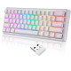 Клавиатура Motospeed SK66 Gateron Blue Hot Swap White (mtsk66wmb)