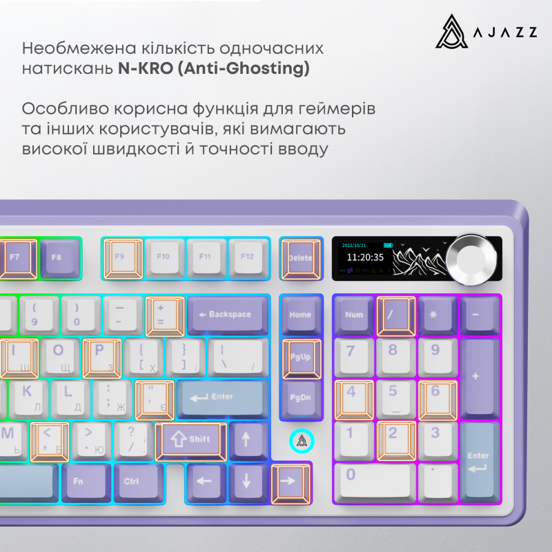 Ajazz AK980 Clear Sky Switch Purple (AK980-CS-PWB)