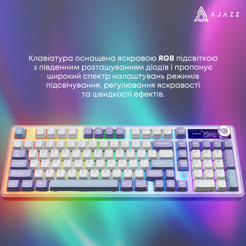 Ajazz AK980 Clear Sky Switch Purple (AK980-CS-PWB)