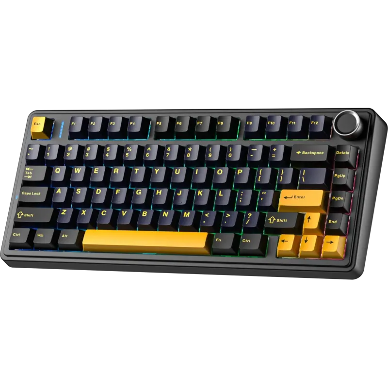 Клавіатура AULA F75 Kailh Pink Switch Black (6978080504890)