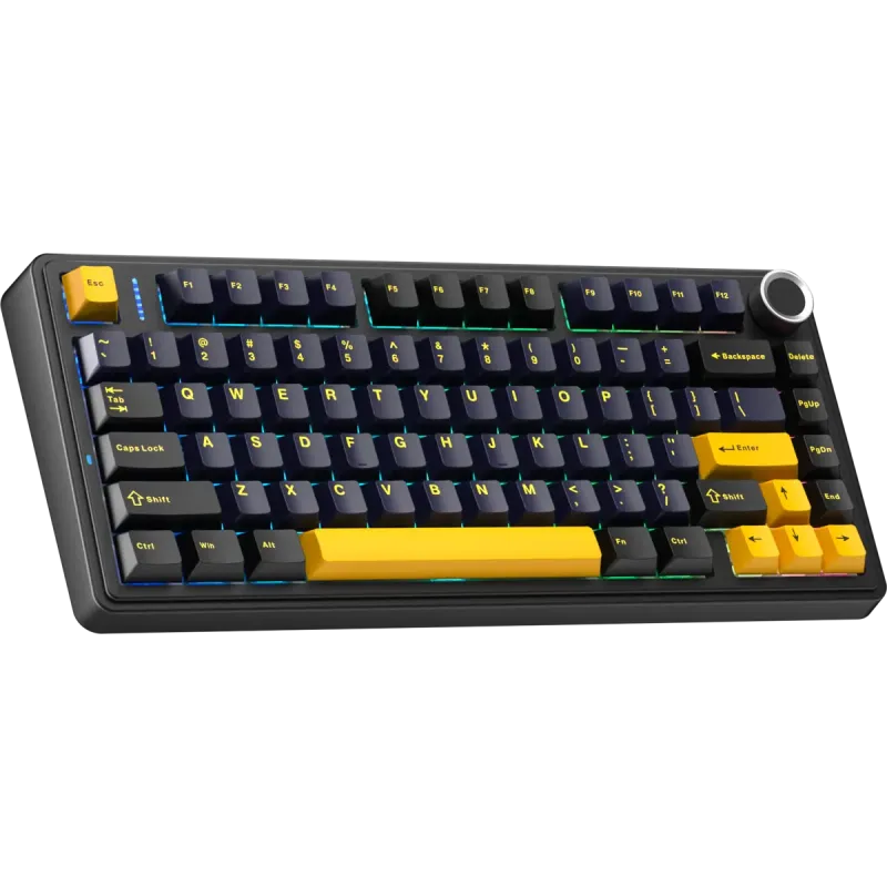 Клавіатура AULA F75 Kailh Pink Switch Black (6978080504890)