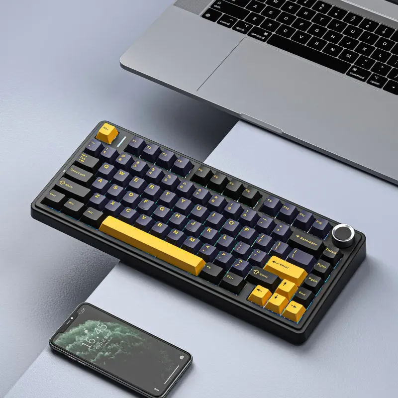 Клавіатура AULA F75 Kailh Pink Switch Black (6978080504890)