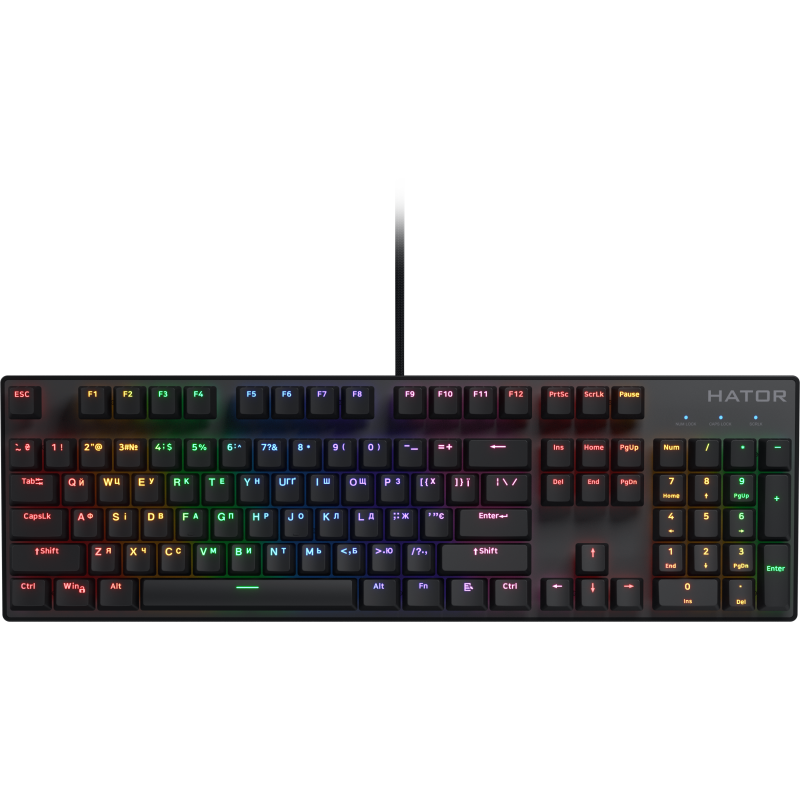 Клавиатура HATOR Icefall Mecha Rainbow Black (HTK104UA)