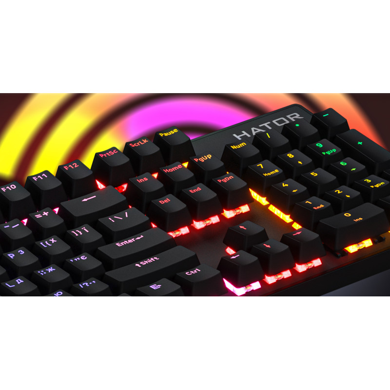 Клавиатура HATOR Icefall Mecha Rainbow Black (HTK104UA)