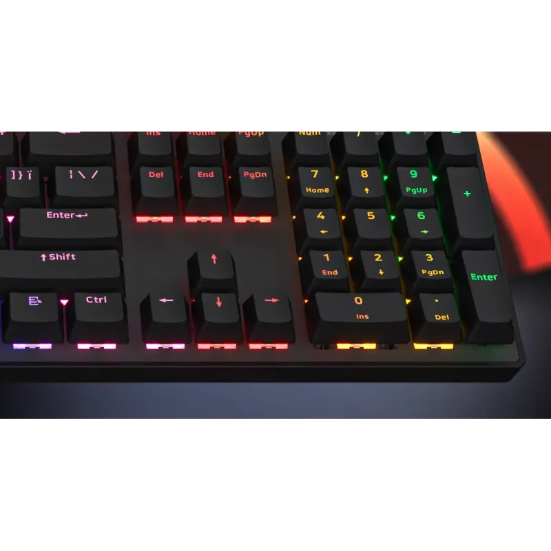 Клавіатура HATOR Icefall Mecha Rainbow Black (HTK104UA)