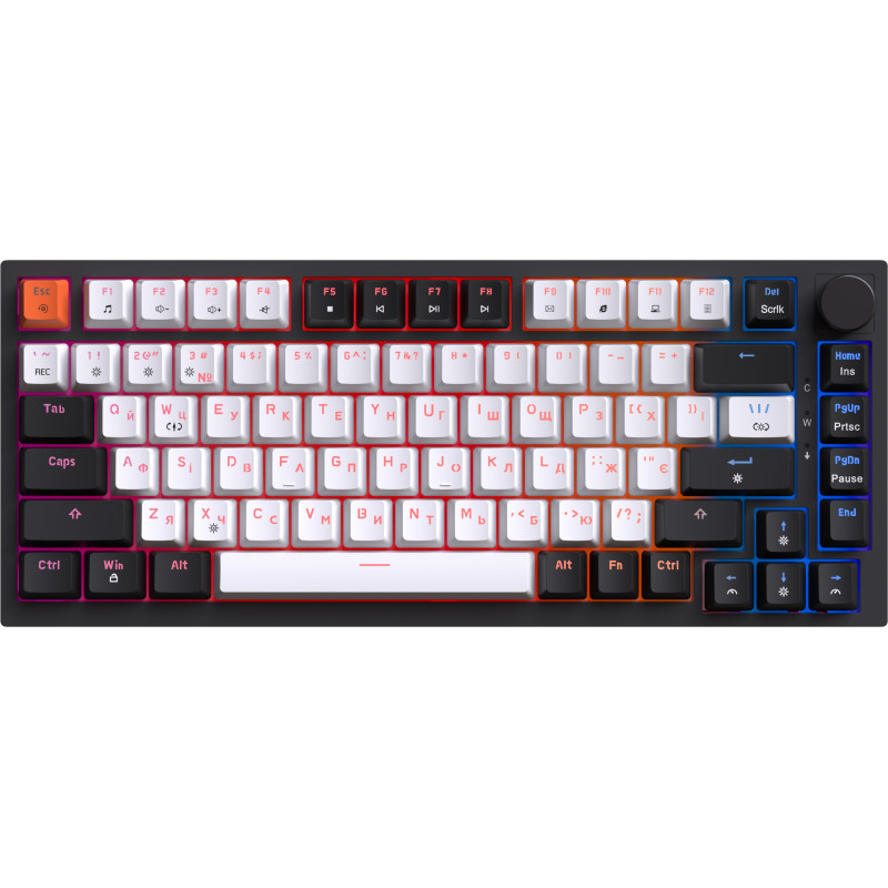 Клавіатура GamePro MK160 V2 Warden QLAB Sakura Black (MK160-V2-B-QS)