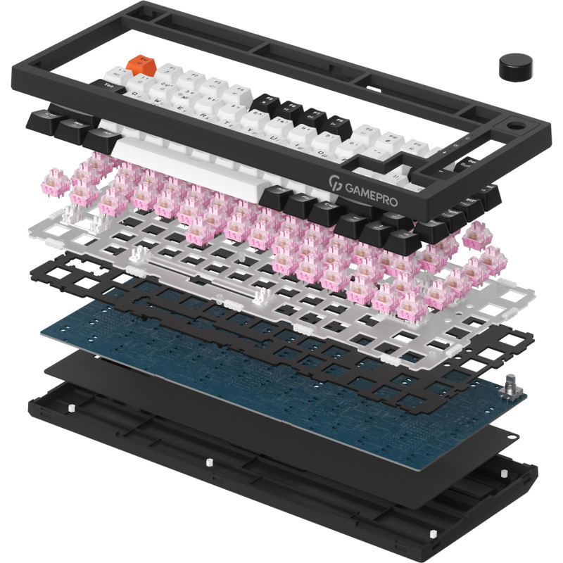 Клавіатура GamePro MK160 V2 Warden QLAB Sakura Black (MK160-V2-B-QS)