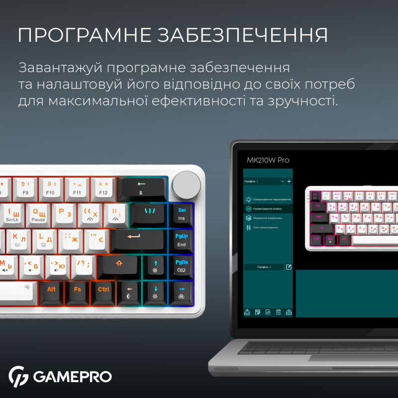 Клавиатура Gamepro MK210W Pro
