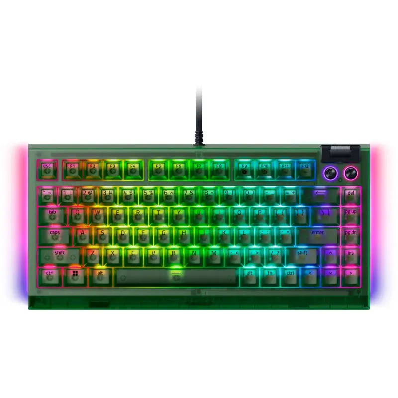 Клавиатура Razer BlackWidow V4 75% Phantom Green Edition (RZ03-05003300-R3M1)