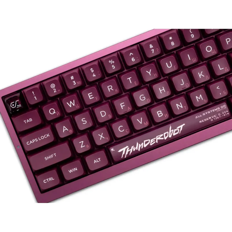 Клавиатура Thunderobot VIC68 Gateron Magnetic Jade Switch USB UA Purple (6932066317201)
