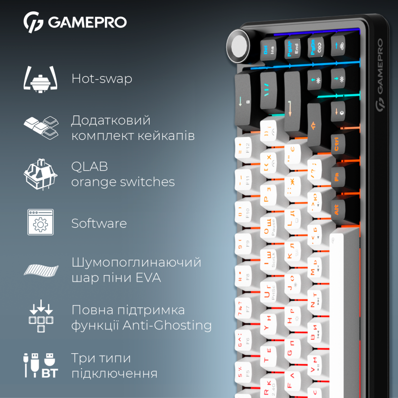 Клавиатура Gamepro MK210B Pro