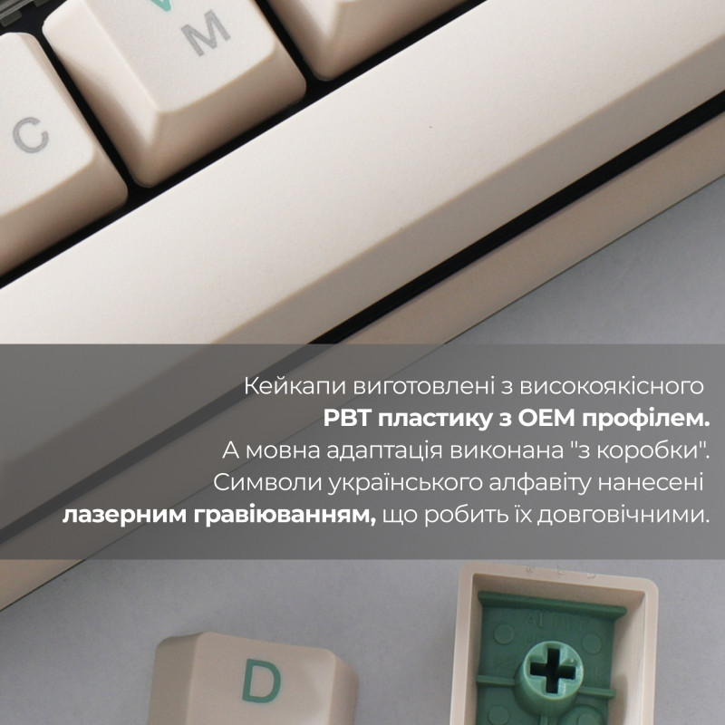 Клавиатура Ducky One 3 TKL Cherry MX Brown UA USB Cream (DKON2187-BUAPXМAEGGC1)