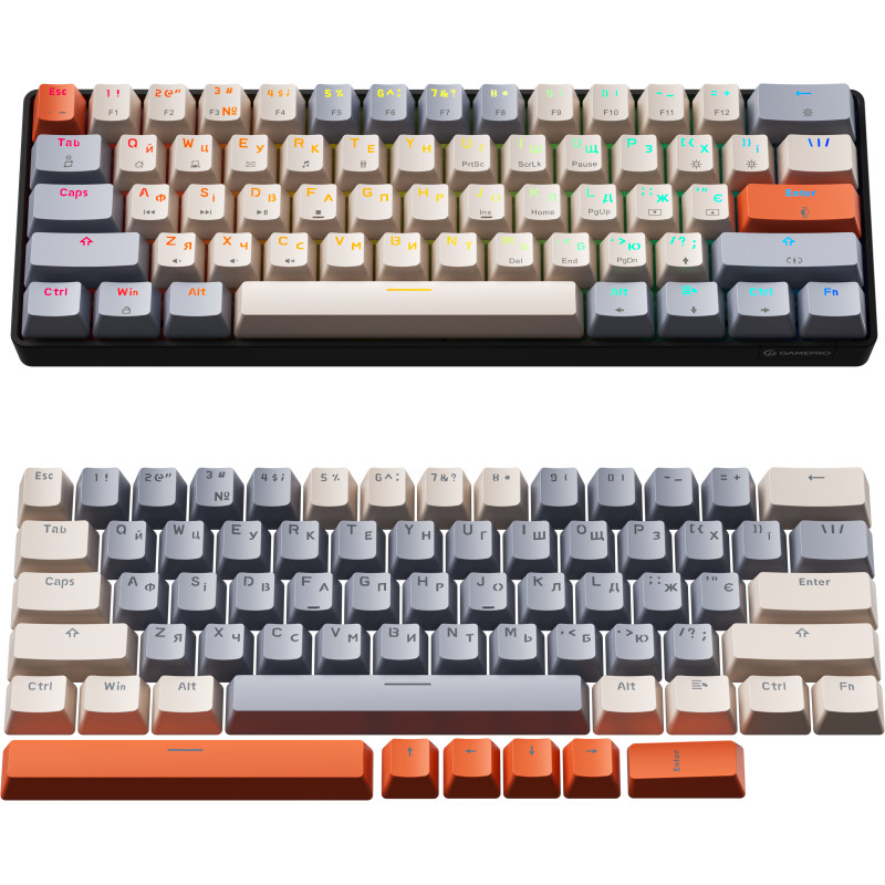 Клавіатура GamePro MK130 V2 Infinity QLAB Sakura Black (MK130-V2-B-QS)