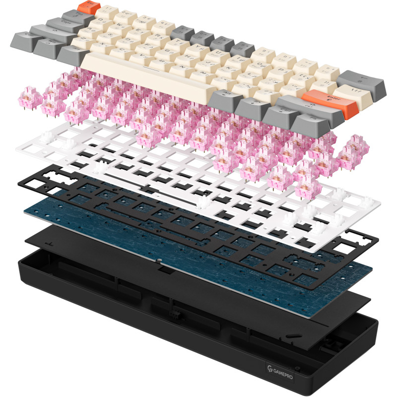 Клавіатура GamePro MK130 V2 Infinity QLAB Sakura Black (MK130-V2-B-QS)