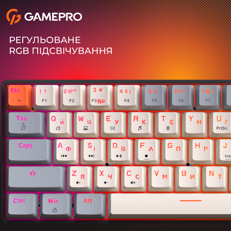 Клавіатура GamePro MK130 V2 Infinity QLAB Sakura Black (MK130-V2-B-QS)