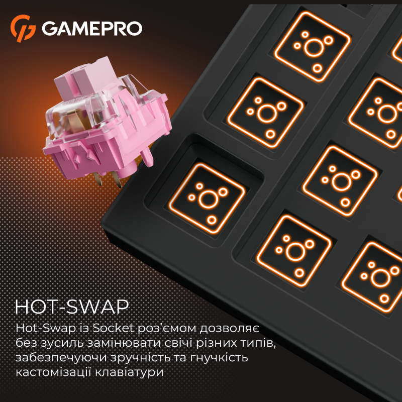 Клавіатура GamePro MK130 V2 Infinity QLAB Sakura Black (MK130-V2-B-QS)
