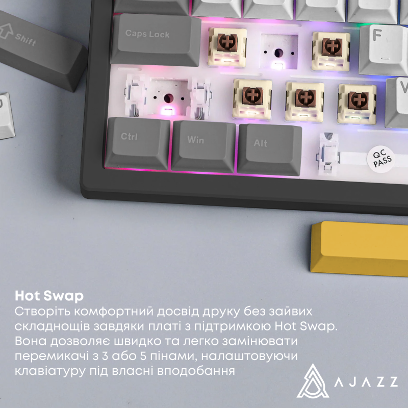 Клавіатура Ajazz AK980 V2 Maillard Switch Black (AK980-V2-M-BGY)