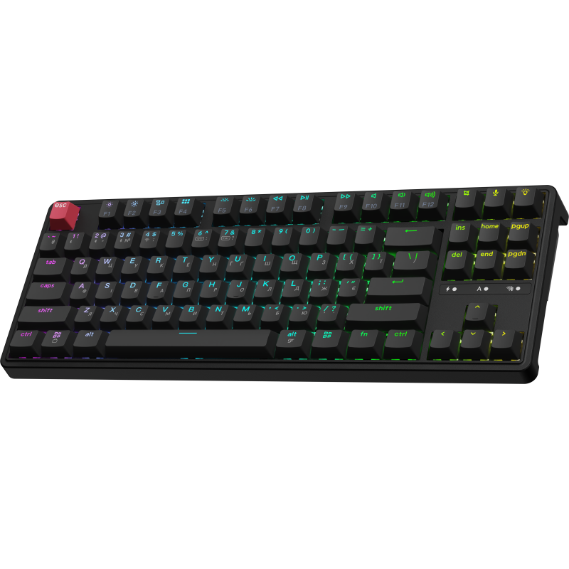 Клавіатура Keychron C3 Max Super Red Switch Black RGB (C3M-H1-UA)