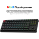 Клавіатура Keychron C3 Max Super Red Switch Black RGB (C3M-H1-UA)