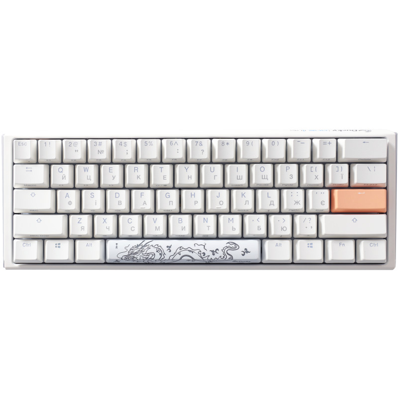 Клавиатура Ducky One 3 Mini Cherry MX Red RGB UA USB White (DKON2161ST-RUAPXPWWWSC1)