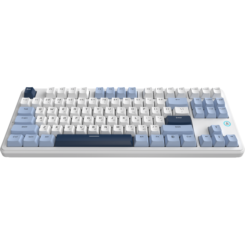 Клавиатура Ajazz AK870 V2 RGB Flying Fish Switch (AK870-V2-FF-BWB) White