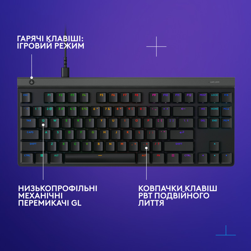 Logitech G515 TKL Wired Gaming Keyboard Black (920-012872)