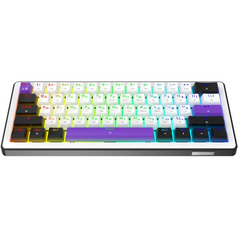 Клавіатура Hator Hellyberry HK60 White/Violet