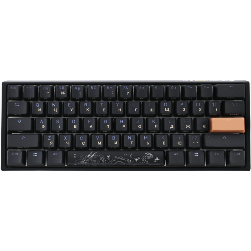 Клавіатура Ducky One 3 Mini Cherry MX Brown RGB UA USB Black (DKON2161ST-BUAPXCLAWSC1)