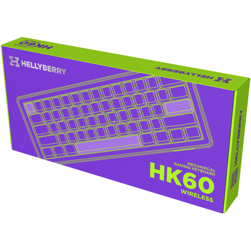 Клавіатура Hator Hellyberry HK60 Wireless White/Violet