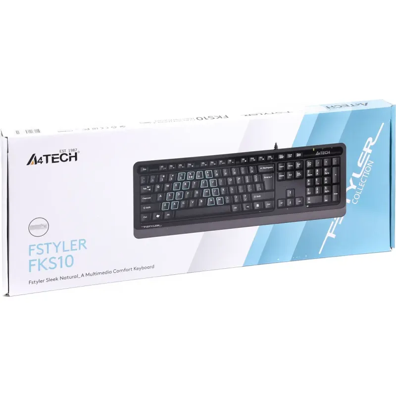 Клавіатура A4Tech FKS10 (Grey)