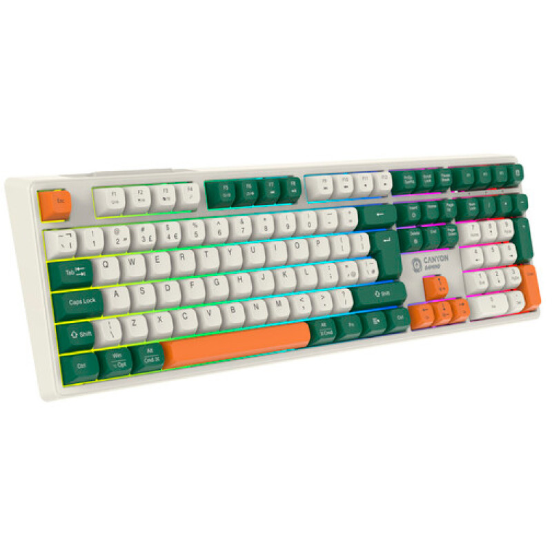 Клавіатура Canyon Shadder GKW-11 Brown Switches WL/BT/USB White (CND-SKBW11)