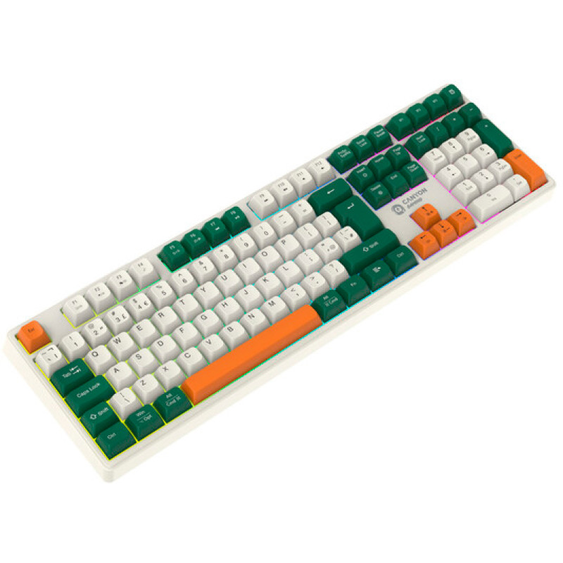 Клавіатура Canyon Shadder GKW-11 Brown Switches WL/BT/USB White (CND-SKBW11)