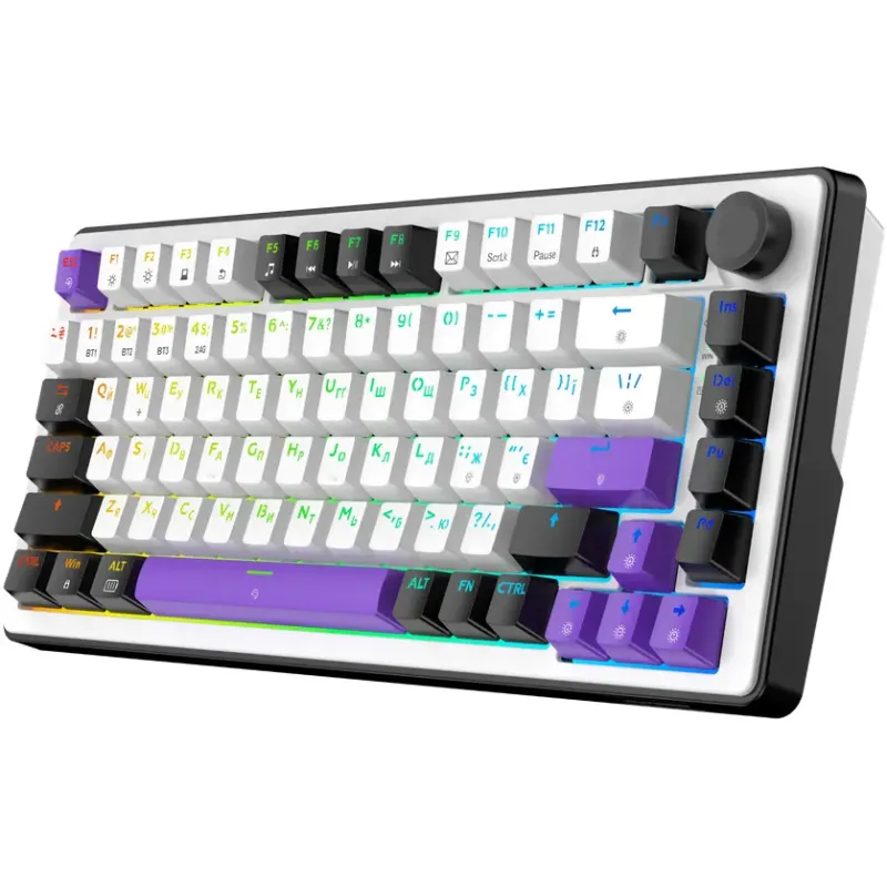 Клавиатура Hator Hellyberry HK75 Wireless White/Violet