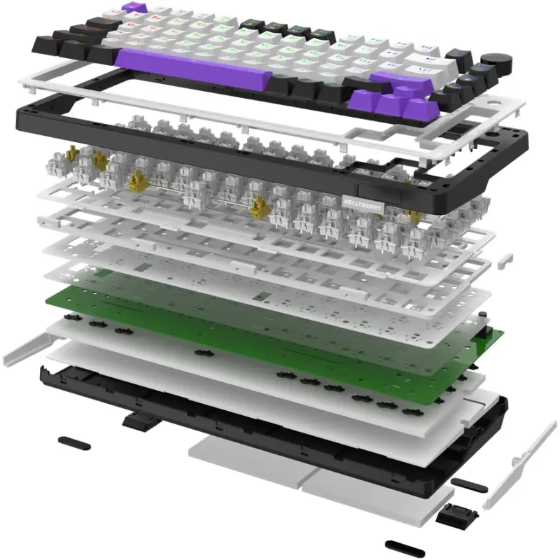 Клавиатура Hator Hellyberry HK75 Wireless White/Violet