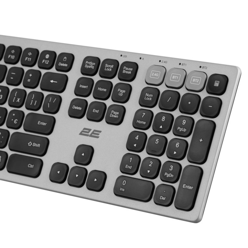 Клавиатура 2E KS270 Gray/Black (2E-KS270WBGR_UA)
