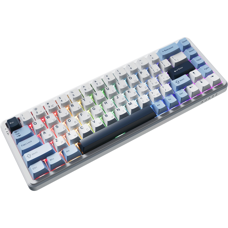 Ajazz AK680 MAX White-Dark Blue (AK680-M-BWD-A)