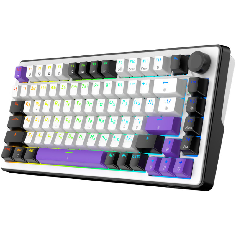 Клавиатура Hator Hellyberry HK75 White/Violet