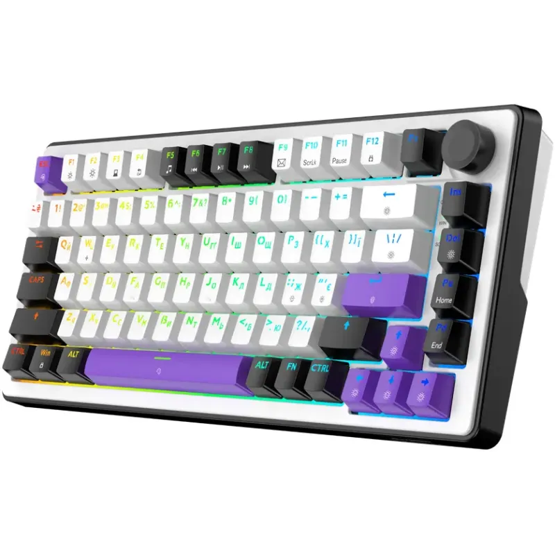 Клавіатура Hator Hellyberry HK75 White/Violet