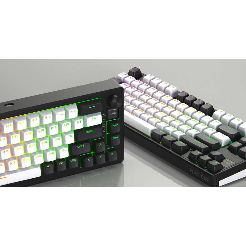 Клавіатура HATOR Skyfall 80 MAG ULTIMA 8K wireless white-black (HTK3880UA)