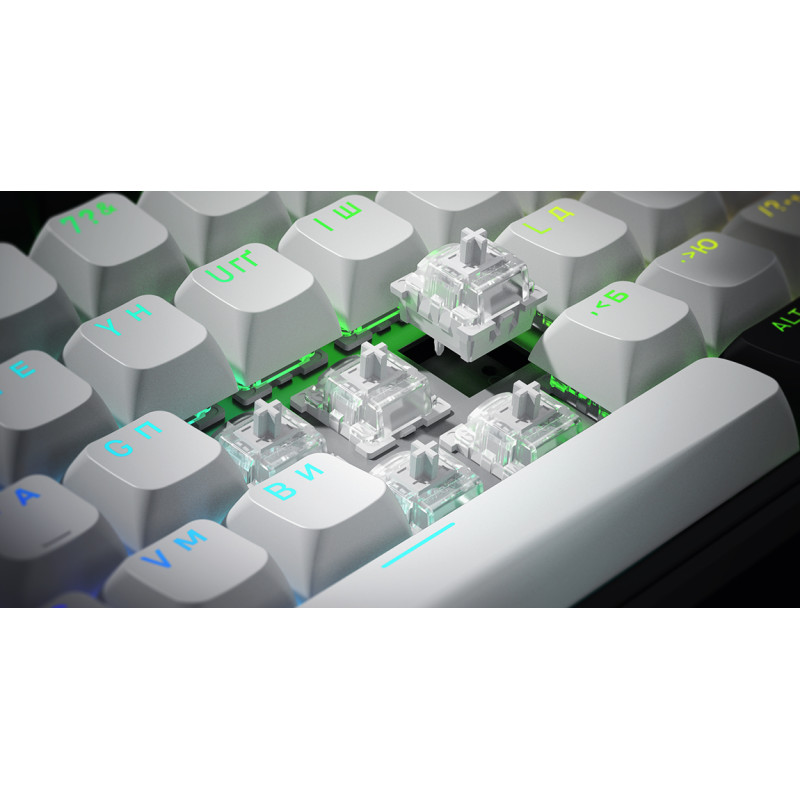 Клавіатура HATOR Skyfall 80 MAG ULTIMA 8K wireless white-black (HTK3880UA)