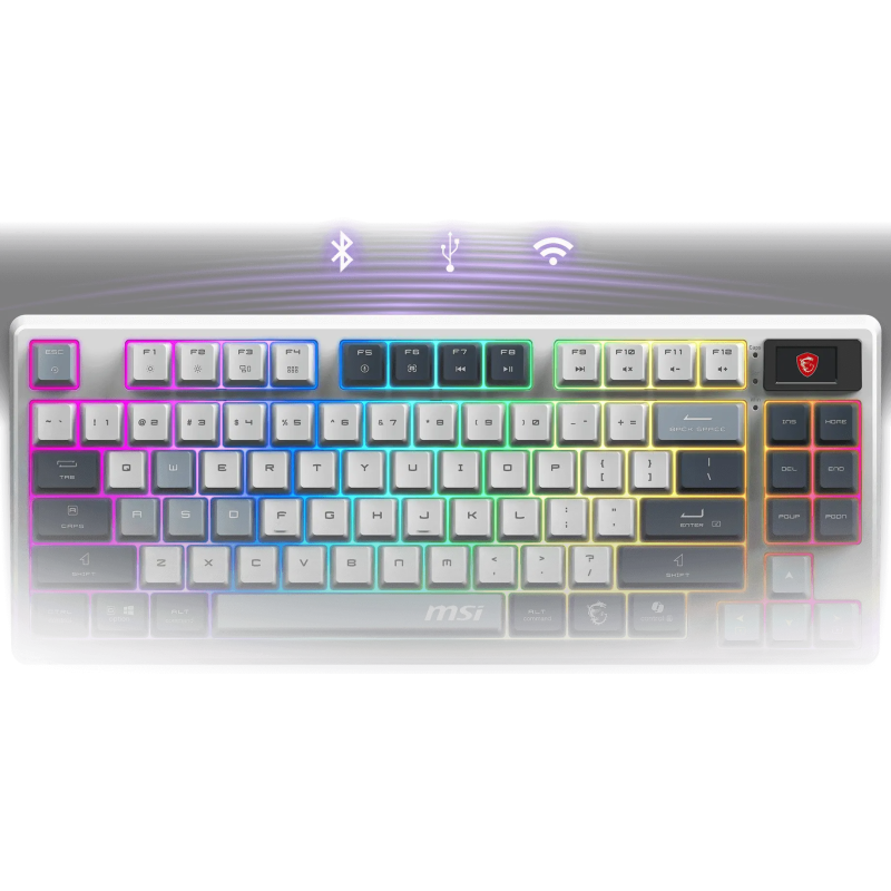 Клавиатура MSI FORGE GK600 TKL WIRELESS SKY (S11-43UAP01-HH9)