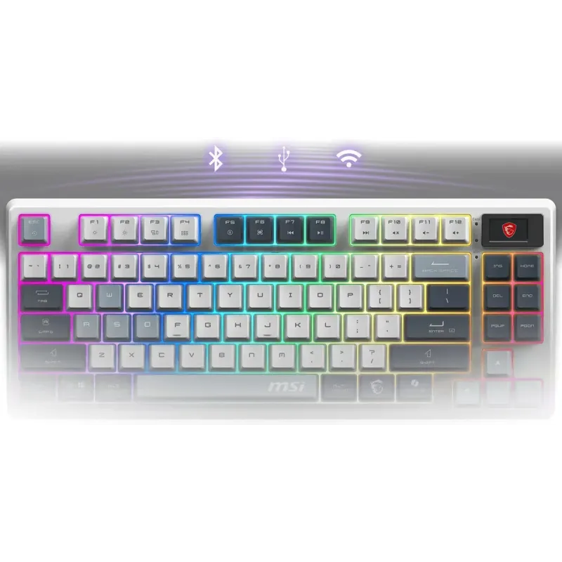 Клавіатура MSI FORGE GK600 TKL WIRELESS SKY (S11-43UAP01-HH9)